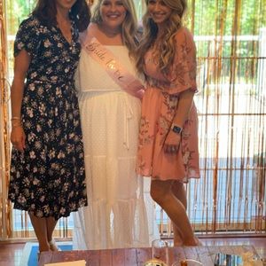 White bride shower dress